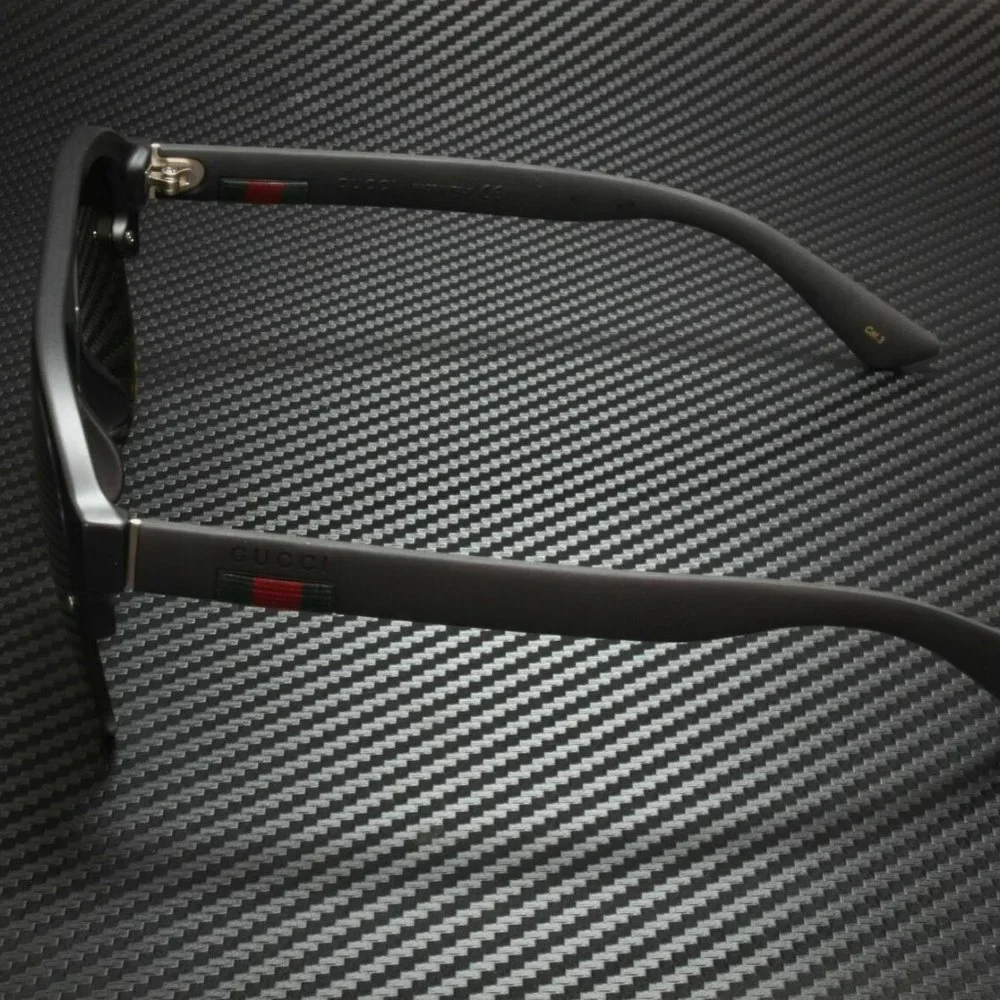 Gucci Men's Black Aviator Sunglasses